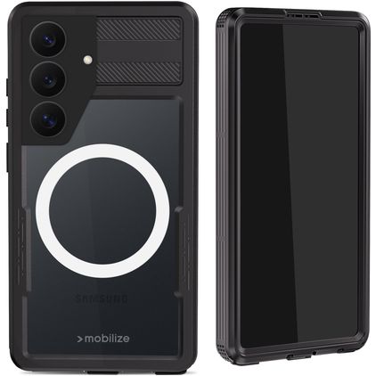 Mobilize Waterproof Coque Samsung Galaxy S26 Ultra MagSafe Coque arrière Imperméable Rigide - Noir