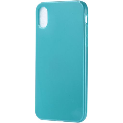 Mobigear Colors Coque iPhone XS Max Coque arrière en TPU Souple - Turquoise
