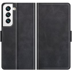 Mobigear Slim Magnet Housse Samsung Galaxy S22 Etui Porte-Monnaie - Noir