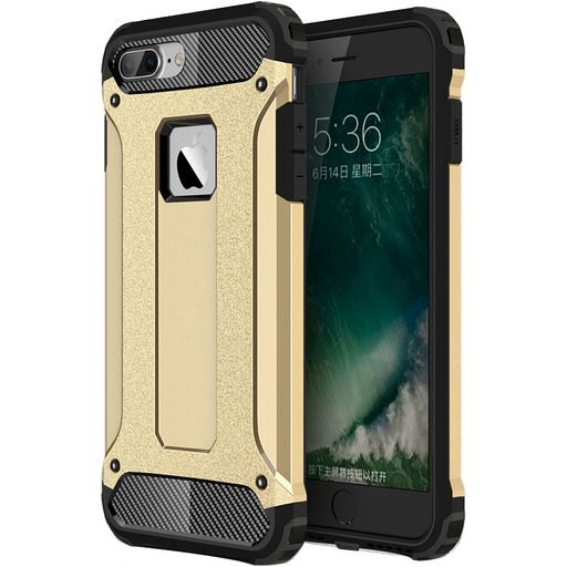 Mobigear Outdoor Coque iPhone 8 Plus Coque arrière Rigide Anti-Chocs - Or