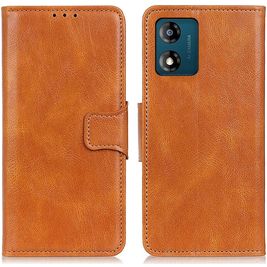 Mobigear Classy Housse Motorola Moto E13 Etui Porte-Monnaie - Cognac