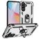 Mobigear Armor ring Coque Samsung Galaxy A36 Coque arrière Rigide Anti-Chocs avec Anneau-Support - Argent