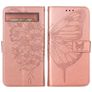 Mobigear Butterfly Housse Google Pixel 7a Etui Porte-Monnaie - Rose doré