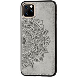 Mobigear Mandala Coque iPhone 11 Pro Max Coque arrière Rigide - Gris