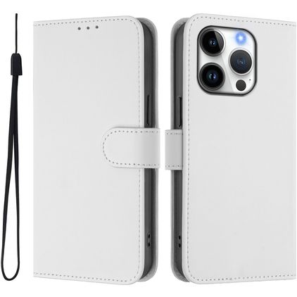 Mobigear Urban Wallet iPhone 16 Pro Étui Portefeuille - Blanc
