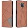 Mobigear Rhombus Slim Housse Nokia G20 Etui - Marron