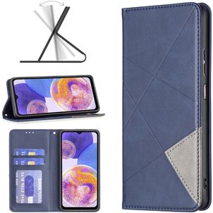 Mobigear Rhombus Slim Housse Samsung Galaxy A23 Etui - Bleu