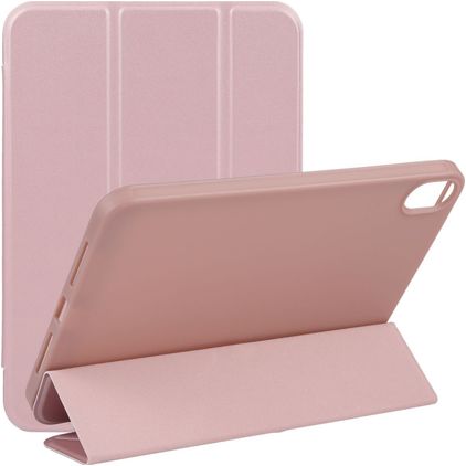Mobigear Tri-Fold Gel Coque iPad Mini 7 (2024) Etui en TPU,Similicuir - Rose doré