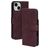 Mobiparts Classic Wallet Housse iPhone 15 Etui Porte-Monnaie - Velvet Red