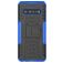 Mobigear Tire Coque LG V60 ThinQ Coque arrière Rigide Anti-Chocs avec Support Amovible - Noir / Bleu