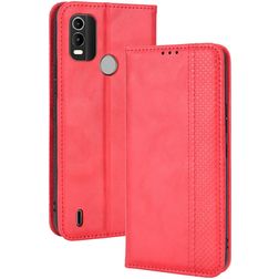 Mobigear Sensation Housse Nokia C21 Plus Etui Porte-Monnaie - Rouge