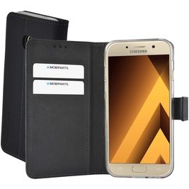 Mobiparts Premium Wallet Housse Samsung Galaxy A3 (2017) Etui Porte-Monnaie - Noir