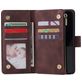 Mobigear Zipper Housse Huawei P40 Etui Porte-Monnaie - Marron