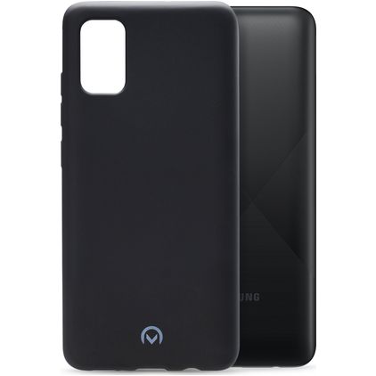 Mobilize Rubber Gelly Coque Samsung Galaxy A02s Coque arrière en TPU Souple - Matt Black