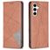Mobigear Rhombus Slim Housse Samsung Galaxy S24 FE Etui - Marron