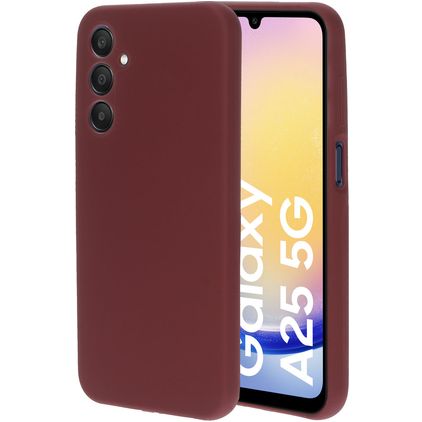 Mobiparts Coque Samsung Galaxy A25 Coque arrière en Silicone - Plum Red
