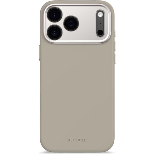 Decoded Coque iPhone 17 Pro Max Coque arrière en Silicone - Soft Taupe
