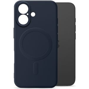 My Style Protective Flex Coque iPhone 16 MagSafe Coque arrière en TPU Souple - Bleu Marin