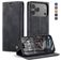 CaseMe 013 Housse iPhone 17 Pro Etui Porte-Monnaie - Noir