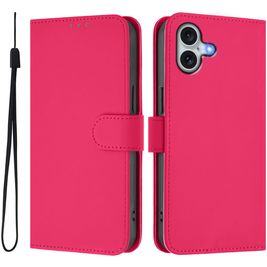 Mobigear Urban Wallet Housse iPhone 16 Plus Etui Porte-Monnaie - Magenta