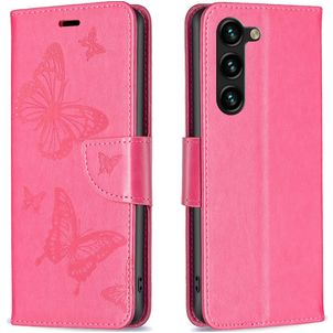 Mobigear Butterfly Housse Samsung Galaxy S24 Plus Etui Porte-Monnaie - Rouge