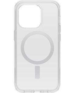 OtterBox Symmetry Plus Coque Transparente iPhone 14 Pro MagSafe Coque arrière Rigide Anti-Chocs - Transparent