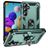 Mobigear Armor Ring Coque Samsung Galaxy A35 Coque arrière Rigide Anti-Chocs avec Anneau-Support - Vert