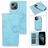 Mobigear Wallet Housse iPhone 13 Mini Etui avec Coque Détachable Porte-Monnaie - Baby Blue