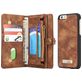 Caseme 008 Housse iPhone 6s Etui avec Coque Détachable Porte-Monnaie - Marron