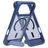 Mobiparts Hardcover Coque iPhone 18 Pro Max MagSafe Coque arrière Rigide avec Support Amovible - Satin Blue