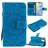 Mobigear Sunflower Housse iPhone 12 Mini Etui Porte-Monnaie - Bleu