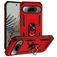 Mobigear Armor Ring Coque Google Pixel 9 Pro XL Coque arrière Rigide Anti-Chocs avec Anneau-Support - Rouge