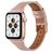 Mobigear Napoli Bracelet Cuir Apple Watch Fermeture boucle ardillon - 42/41/40/38 mm - Rose