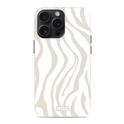 MIO Coque iPhone 15 Pro MagSafe Coque arrière Rigide - Sandy Zebra
