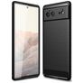Mobigear Brushed Slim Coque Google Pixel 6 Coque arrière en TPU Souple - Noir