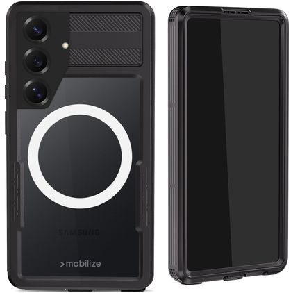 Mobilize Waterproof Coque Samsung Galaxy S25 Ultra MagSafe Coque arrière Imperméable Rigide - Noir