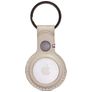 Decoded Detachable Coque Apple AirTag Porte-clés en Cuir Véritable - Tan