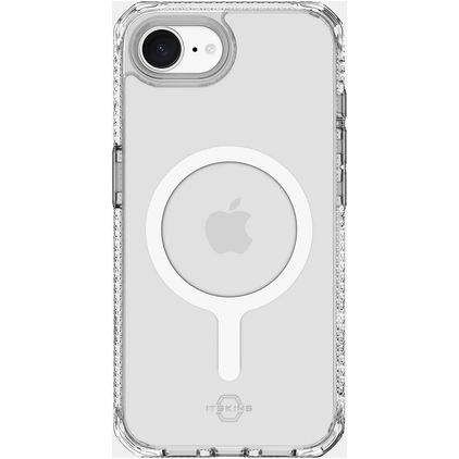 ITSKINS Level 2 HybridMagClear R Coque Transparente iPhone 17e MagSafe Coque arrière Rigide Anti-Chocs - Transparent