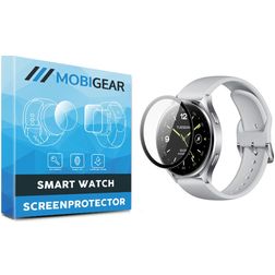 Mobigear Xiaomi Watch 2 Protection d'écran Film - Compatible coque - Noir