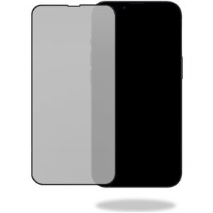 Mobilize iPhone 15 Pro Verre trempé Protection d'écran Confidentialité - Compatible Coque - Noir