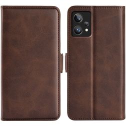 Mobigear Slim Magnet Realme 9 Pro Plus Étui Portefeuille - Marron