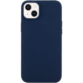 Mobigear Colors Coque iPhone 14 Coque arrière en TPU Souple - Bleu Marin