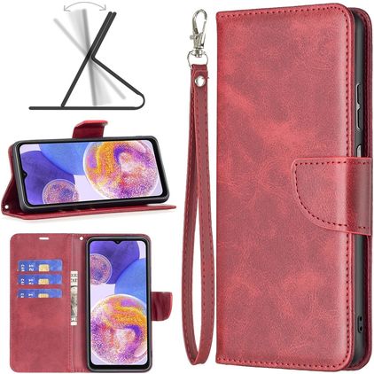 Mobigear Excellent Samsung Galaxy A23 Étui Portefeuille - Rouge