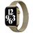 Mobigear Slim Loop Bracelet Milanais pour Apple Watch Fermeture magnétique - 49/46/45/44 mm - Or bronze
