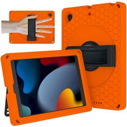 Mobigear Ruggedized Coque iPad 8 (2020) Coque arrière en EVA + Support Amovible - Orange