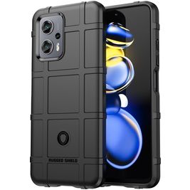 Mobigear Rugged Shield Coque POCO X4 GT Coque arrière en TPU Souple Anti-Chocs - Noir