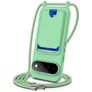 Mobigear Lanyard Card Google Pixel 11 Pro XL Coque avec cordon en Silicone et Porte-Cartes - Vert