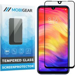 Mobigear Premium Xiaomi Redmi Note 7 Verre trempé Protection d'écran - Compatible Coque - Noir