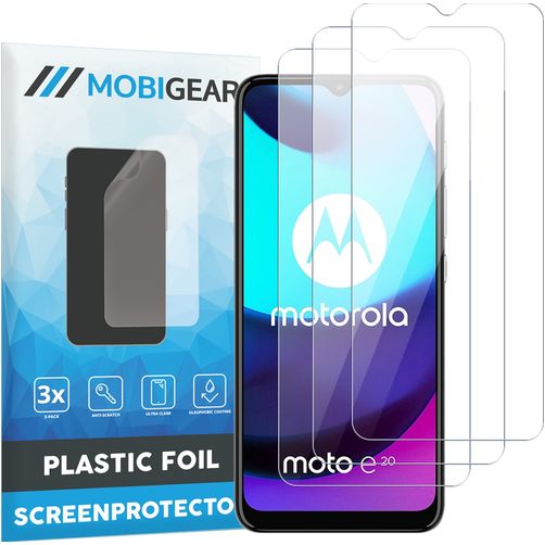 Mobigear Motorola Moto E20 Protection d'écran Film - Compatible coque (Lot de 3)