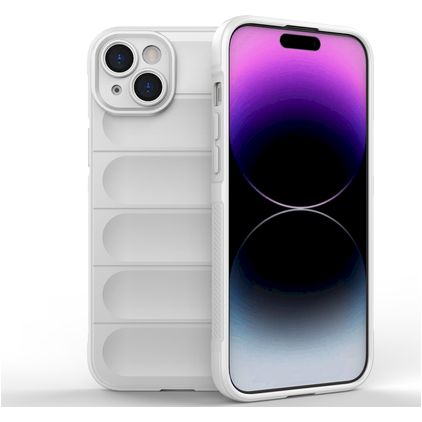 Mobigear Bumpy iPhone 15 Plus TPU souple Coque arrière - Blanc